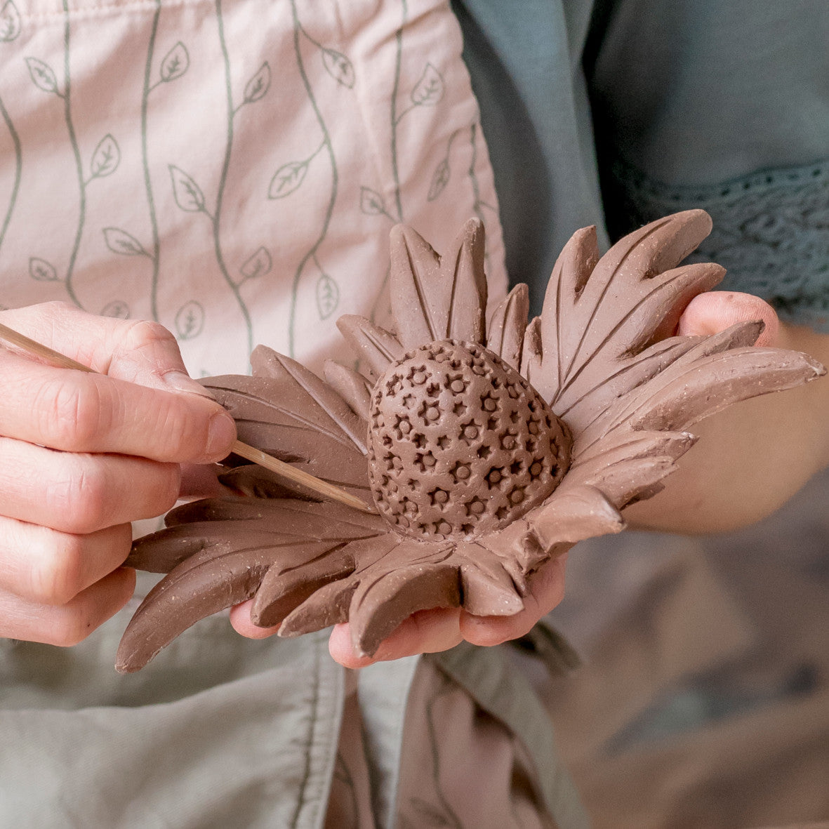 Garden Ornaments Trio A - Thistle, Sea Holly and Poppy Seed Head
