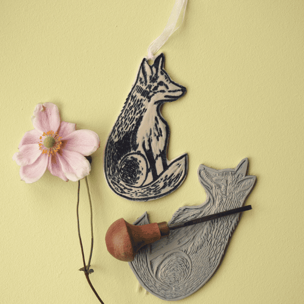 Fox Ceramic Hanging Decoration