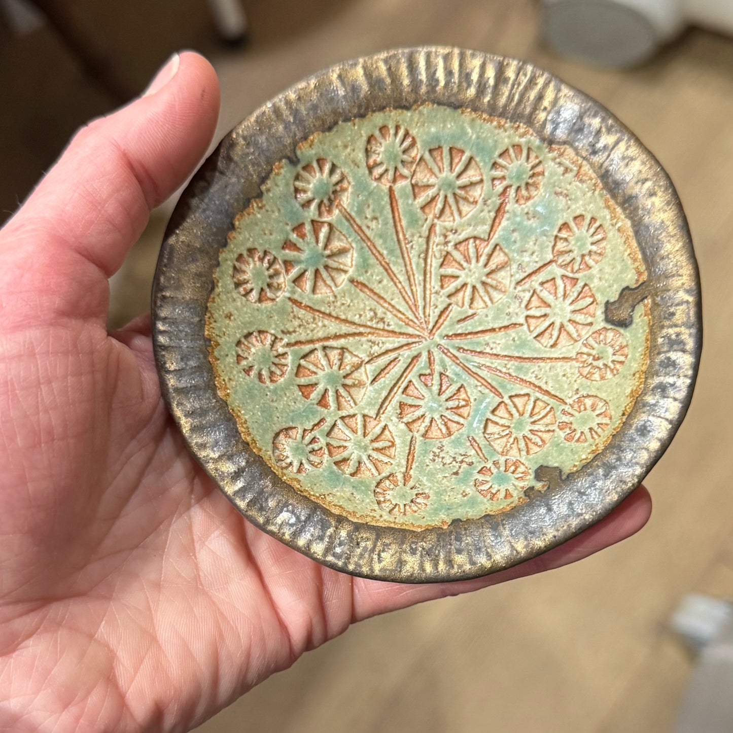 Garden Ornaments Trio B - Echinacea, Cow Parsley Bird Drinker and Poppy Seed Head