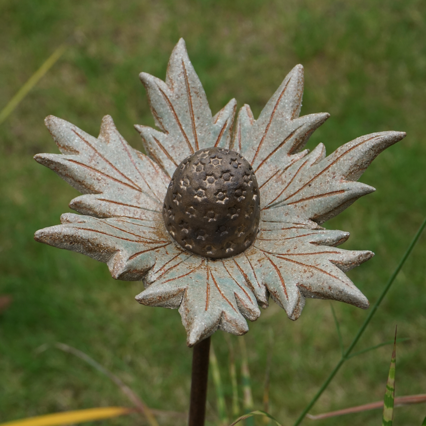 Garden Ornaments Trio A - Thistle, Sea Holly and Poppy Seed Head